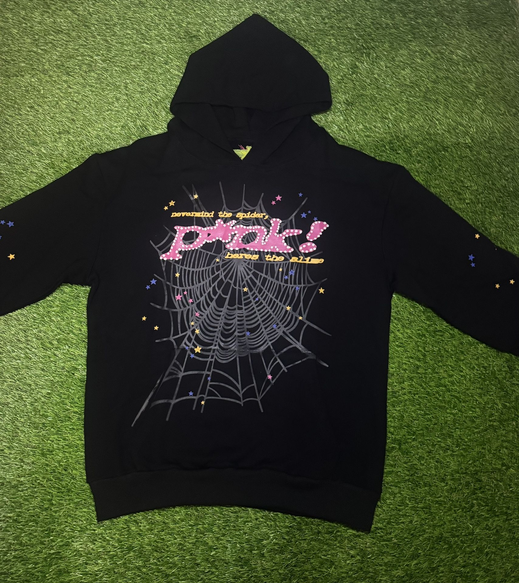 Black Pink Spider Hoodie XL