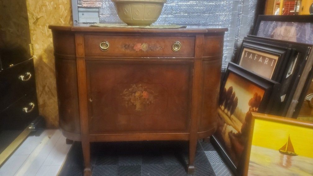 Antique Demi - Lune Cabinet
