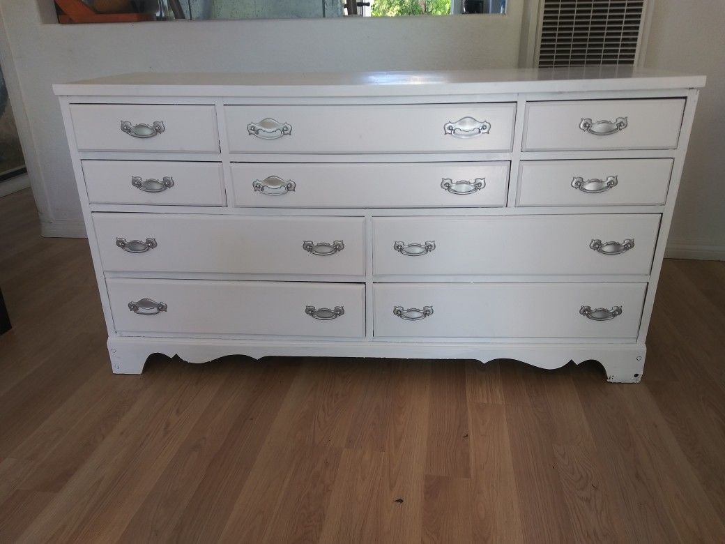 White dresser