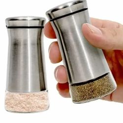 Willow & Everett Premium Salt and Pepper Shakers with Adjustable Pour Holes - Elegant Stainless Steel ... CHECK OUT MY PAGE FOR MORE ITEMS