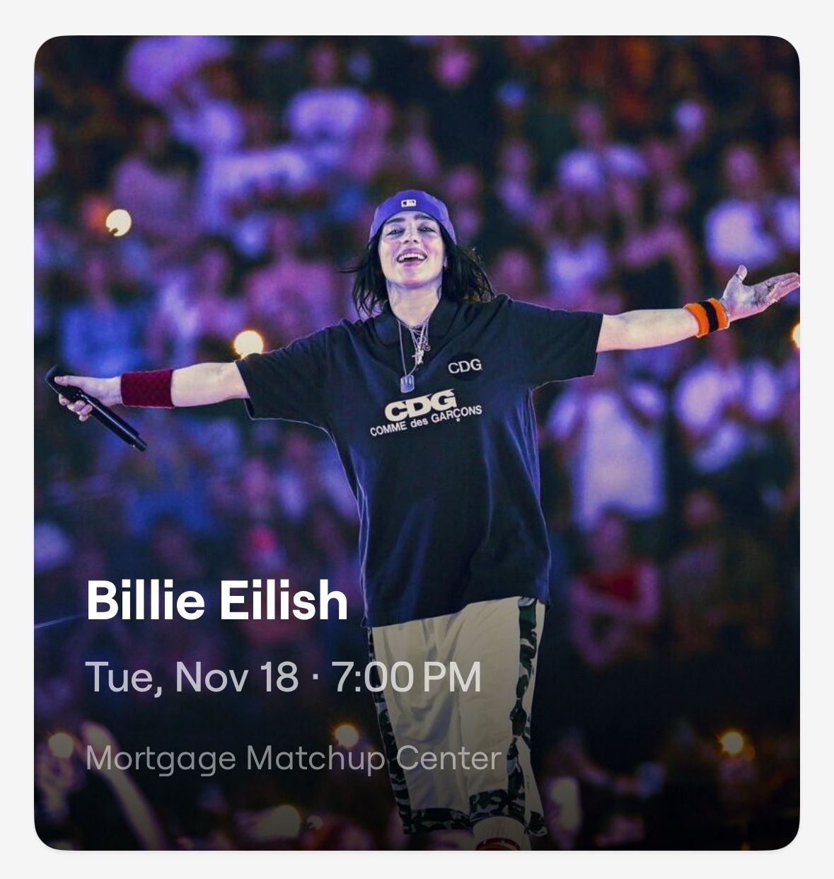 Billie Eilish  2 Tickets