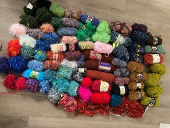 Large assortment of yarn