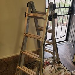 17' Fold Up Ladder Holds Up To 375lbs