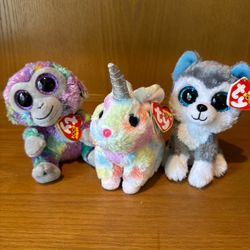 Ty Beanie Boos Lot of 3 with tags
