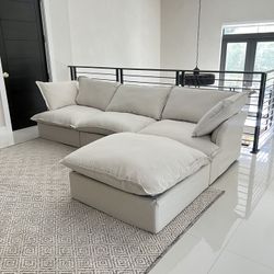 Beige Cloud Sectional (NEW IN BOXES)