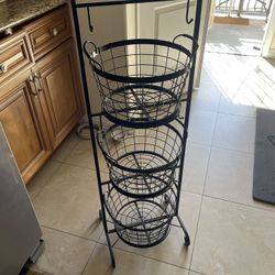 3 Tier Storage Rack Baskets