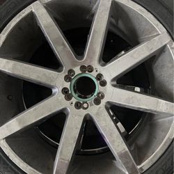 24in KMC Slides Set Of Wheels 
