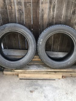 Two 255 55R/18 tires
