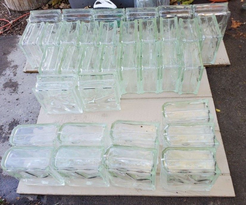 PCC METRO-DADE - Vintage Glass Architectural Blocks Wall Building 7.75