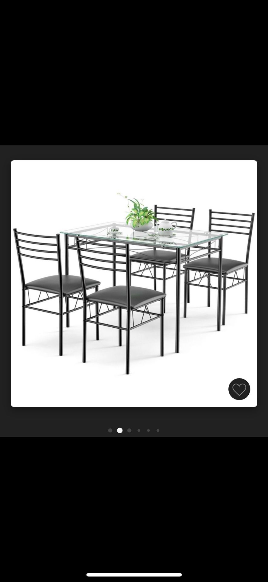 Glass Top Dining Table