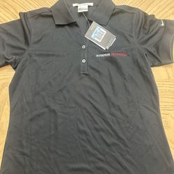 Nike golf woman’s black polo shirt size medium new