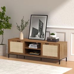 Rattan TV Stand for up to 65" TVs