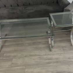 Coffee Table With A Side Table