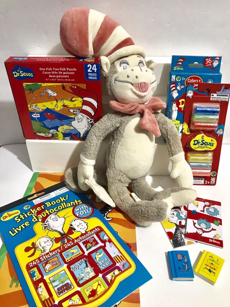 Dr . Seuss , Cat In The Hat Plushy & More