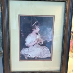 vintage Little girl frame 