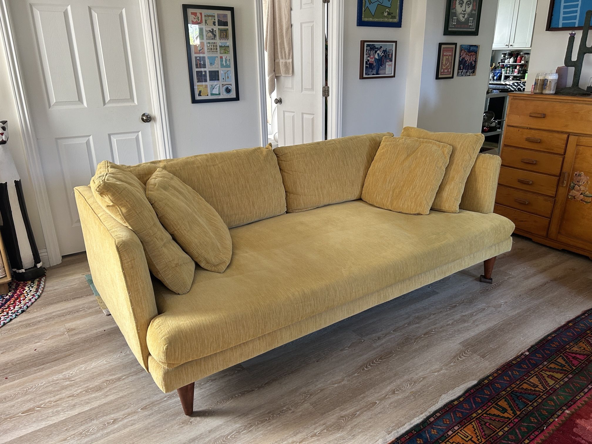 Joybird Sofa Yellow Couch