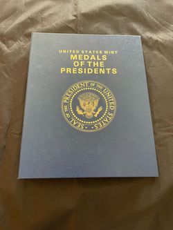 Medals of the Presidents set with book - 42 bronze medals