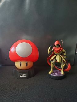 Nintendo Figures: Mario Mushroom Light & Specter Knight Amiibo