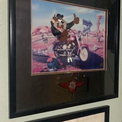 Tasmanian Devil Riding A Fat Boy Nice