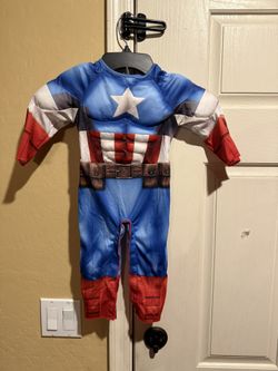 Captain America Costume  For Kids