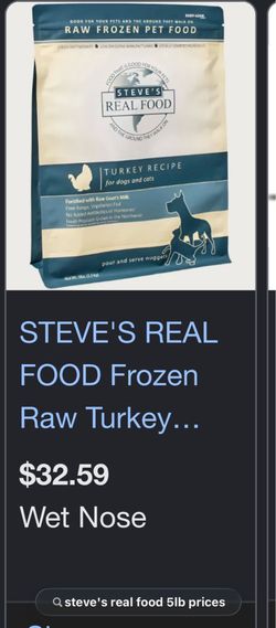 5lb steve’s real raw dog and cat food