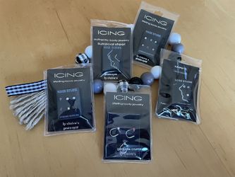 Nose Studs Sterling  and Steel Jewelry 