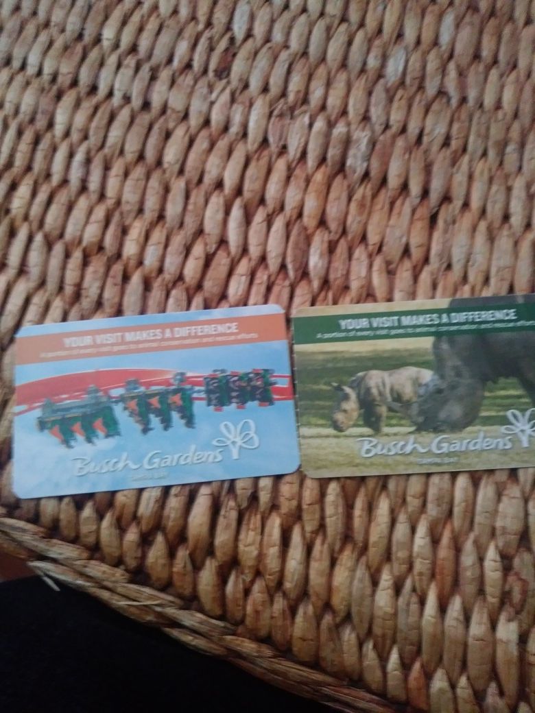 2 bush gardens tickets valid until Aug 10 2020