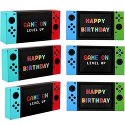 12 Set, Game On Birthday Goodie Boxes - New*