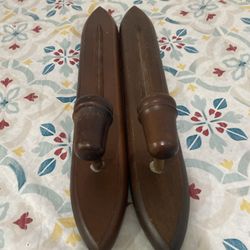 VTG Set Of 2 Wood Wall Sconces 15" Taper Candle Stick Holders Cornwall Products