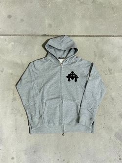 Chrome Hearts Grey Zip-Up Hoodie