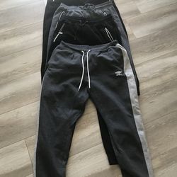 Men’s X-Large Joggers (4) Black & Gray