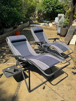 SAVE $93 off! Zero gravity Timber ridge costco reclining camping chairs recliner side table headrest