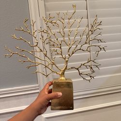 A&b Home Golden Tree Accent Sculpture