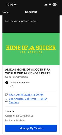 ADIDAS HOME OF THE SOCCER FIFA WORLD UP KICK OFF PARTY