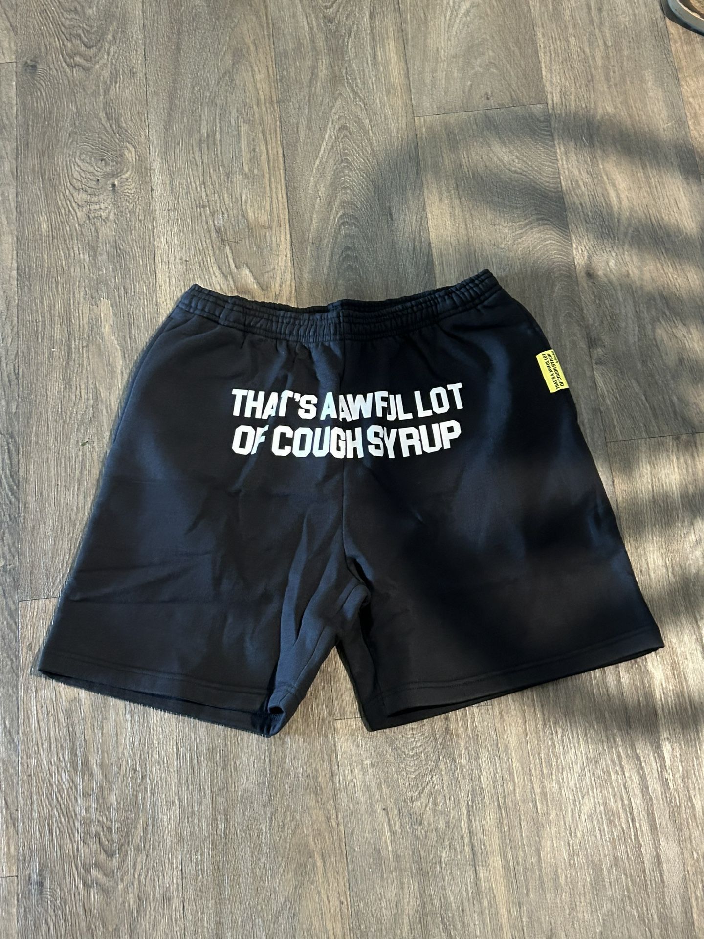 Black Awful Lot Of Cough Syrup Shorts