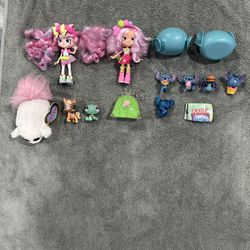 Lot of toys and limited edition stitch with rare lps!