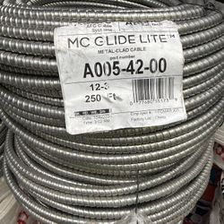 12/3 MC Wire 250ft Electric Metal Clad Cable New