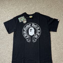 bape x chrome heart tee