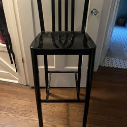 Black Metal Bar Stool 
