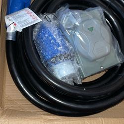 30 Amp Generator Cord and Power Inlet Box, 25FT