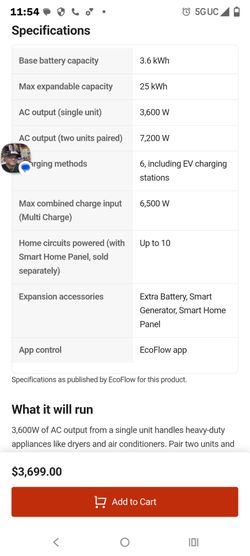 Ecoflow delta pro power station