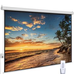 120” Remote Control Projector Screen