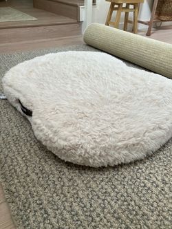 Large Fuzzy Dog Bed