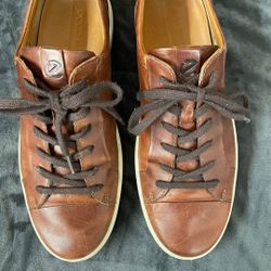 Ecco Mens Leather Tennis Shoes sz 11