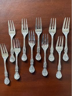 Vintage Silver plate  Dessert Forks by FB Rogers Co
