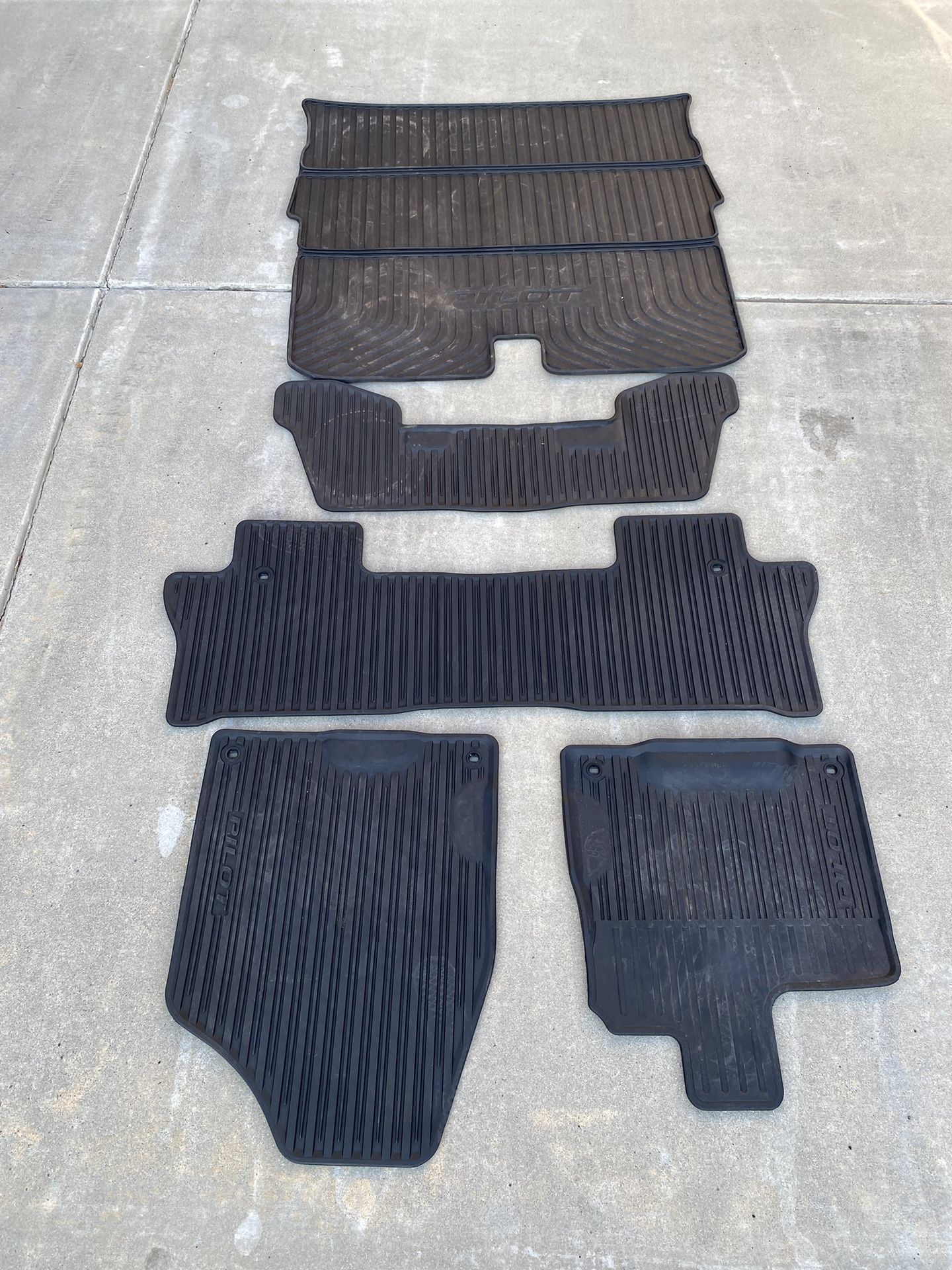 2016-2022 OEM Honda Pilot All Weather Floor Mats