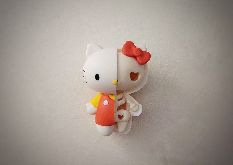 Sanrio x MegaHouse “PurePink Mix Vol. 2” Anatomical Hello Kitty Puzzle Vinyl Figure (2024)