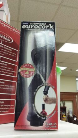 Emson autonatic eurocork cordless cork remover new in box