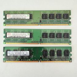 DDR2 Desktop Memory 2G in total PC2 5300U Hynix Samsung Korea