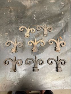 Vintage cast iron finials